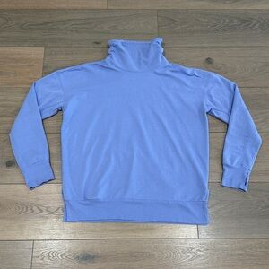 Z By ZELLA Purple Funnel Cowl Neck Long Sleeve Pullover Cotton Sweatshirt Size S